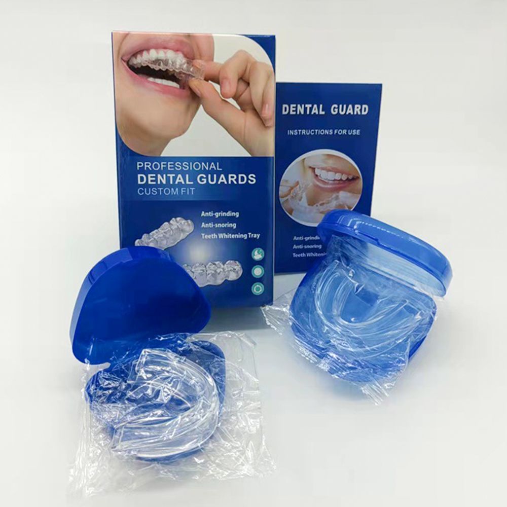 Teeth Whitening Mouth Guard - Menggiling Rapat Berhenti Mendengkur Kotak Gigi