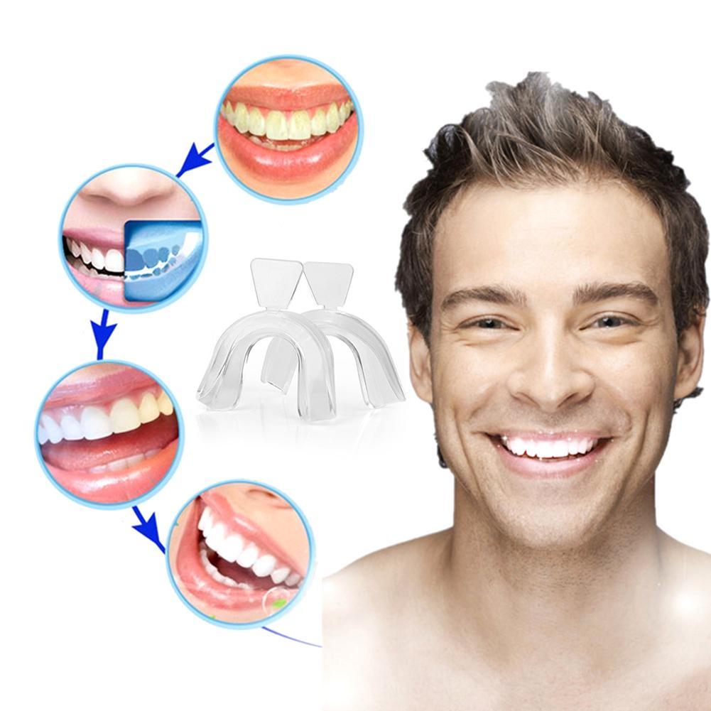 Teeth Whitening Mouth Guard - Pelindung Mulut Silikon Ortodontik Penahan Gigi