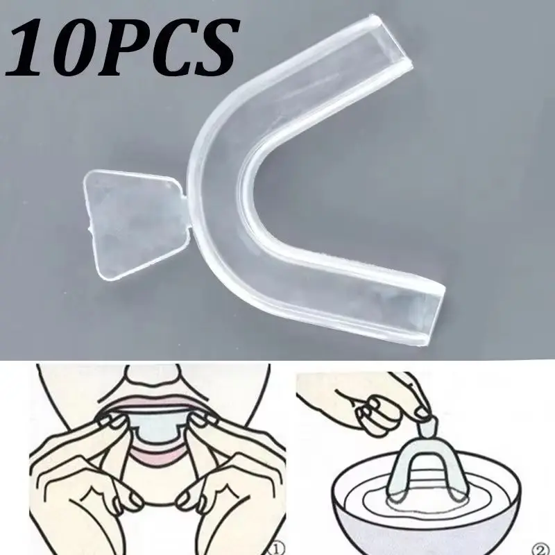 Teeth Whitening Mouth Guard - 10Pcs Pelindung Mulut Silikon Pemutih Gigi