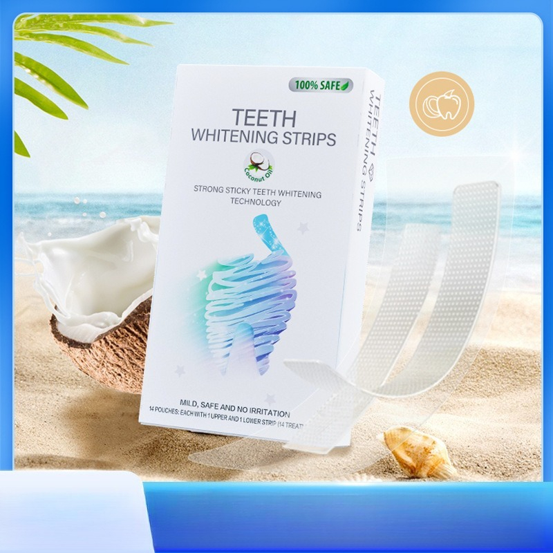 Plester Kecantikan 6D Minyak K - Teeth Whitening With Coconut Oil ulasan dan harga