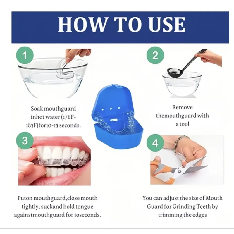 4pcs/Box Pelindung Mulut untuk - Dental Guard Night ulasan dan harga