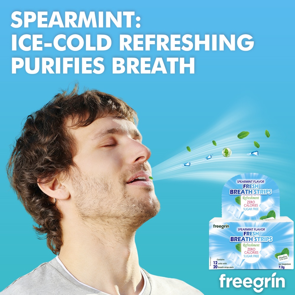 FREEGRIN Strip Penyegar Napas  - Teeth Whitening Fast ulasan dan harga