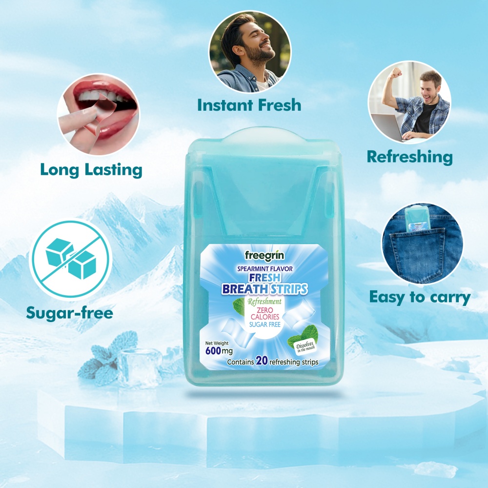 FREEGRIN Strip Penyegar Napas  - Teeth Whitening Fast ulasan dan harga