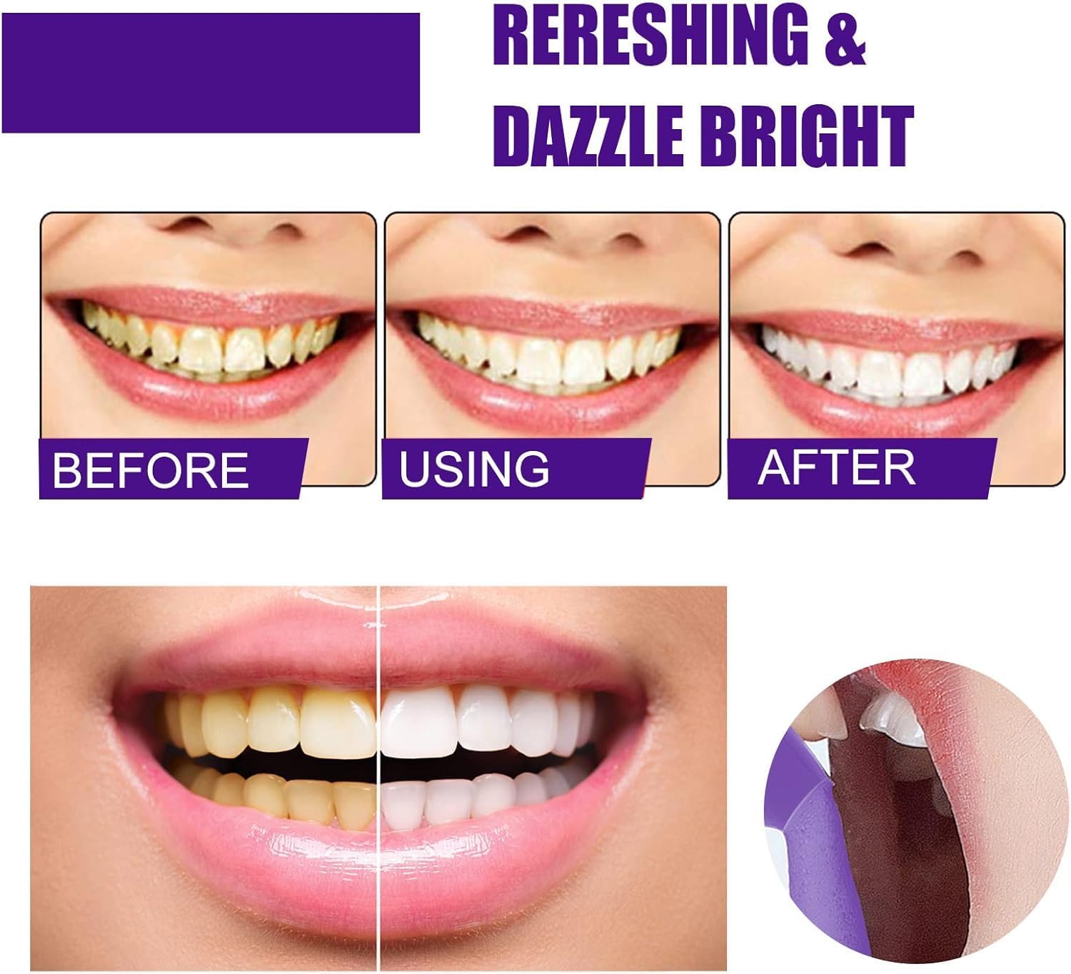 Pasta Gigi Pemutih Gigi Berbus - Teeth Whitening Routine ulasan dan harga