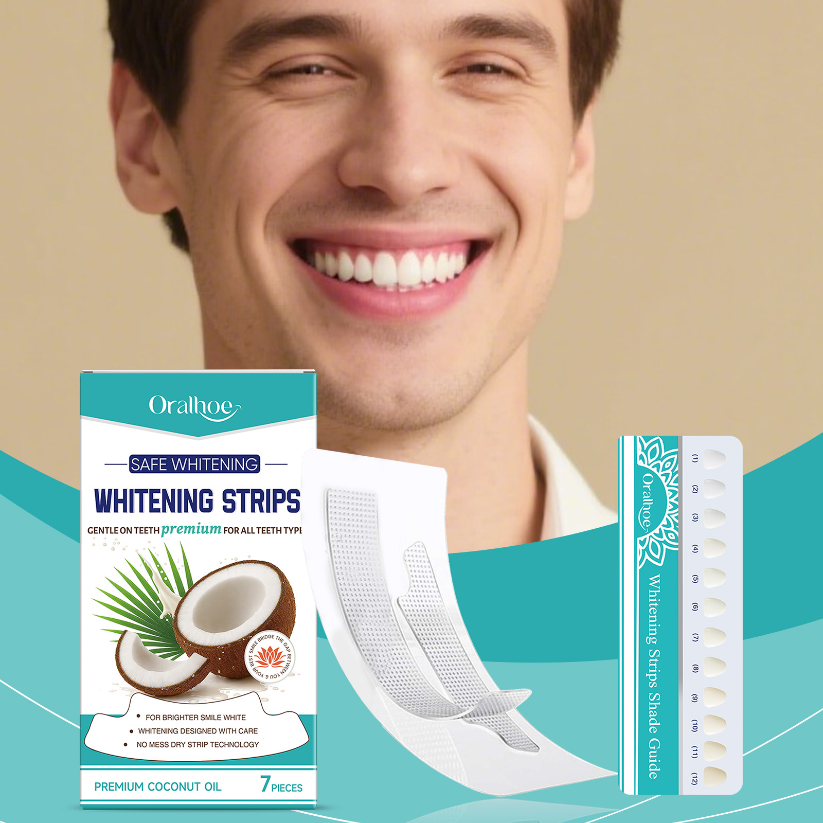 Strip Pemutih Gigi Minyak Kela - Teeth Whitening With Coconut Oil ulasan dan harga
