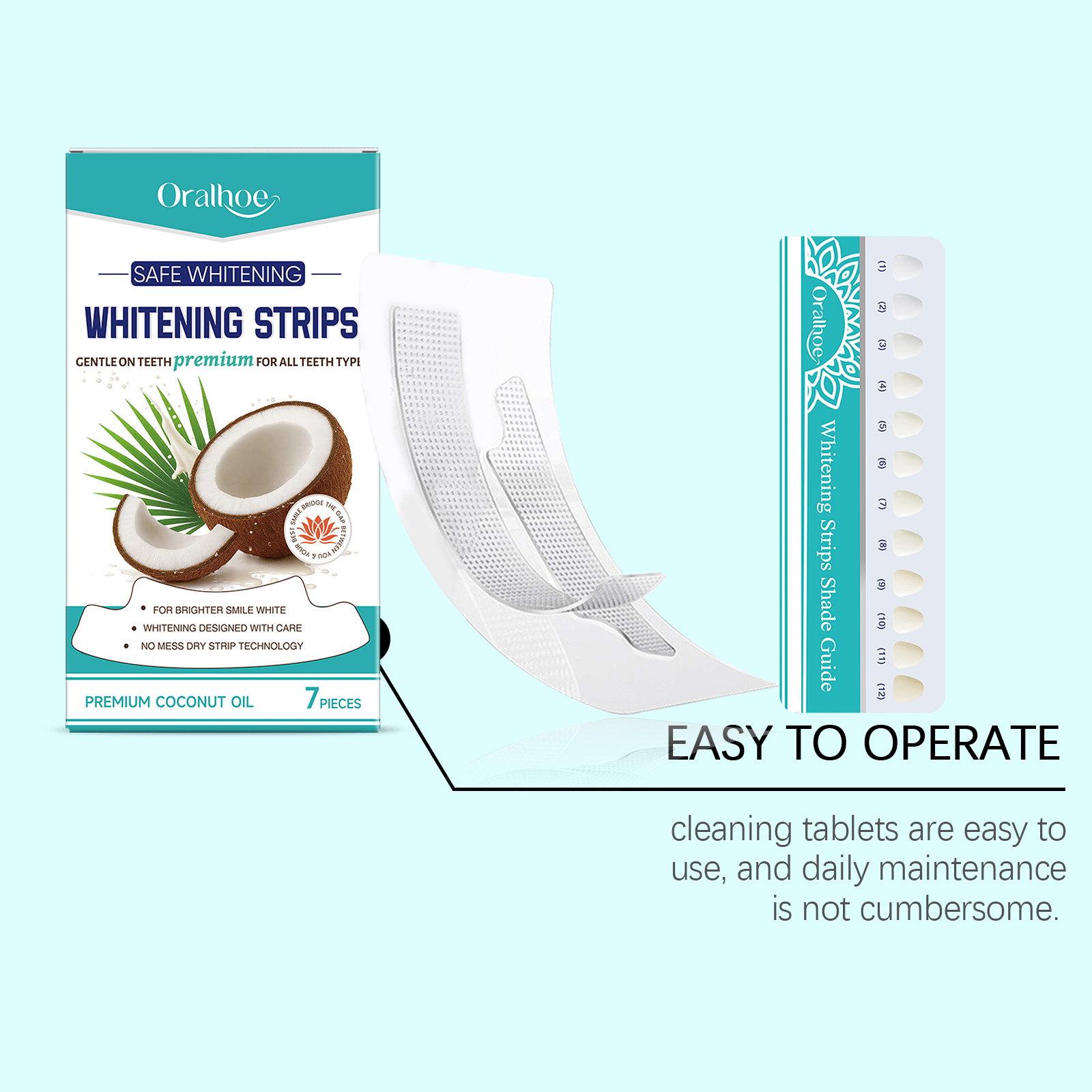 Strip Pemutih Gigi Minyak Kela - Teeth Whitening With Coconut Oil ulasan dan harga