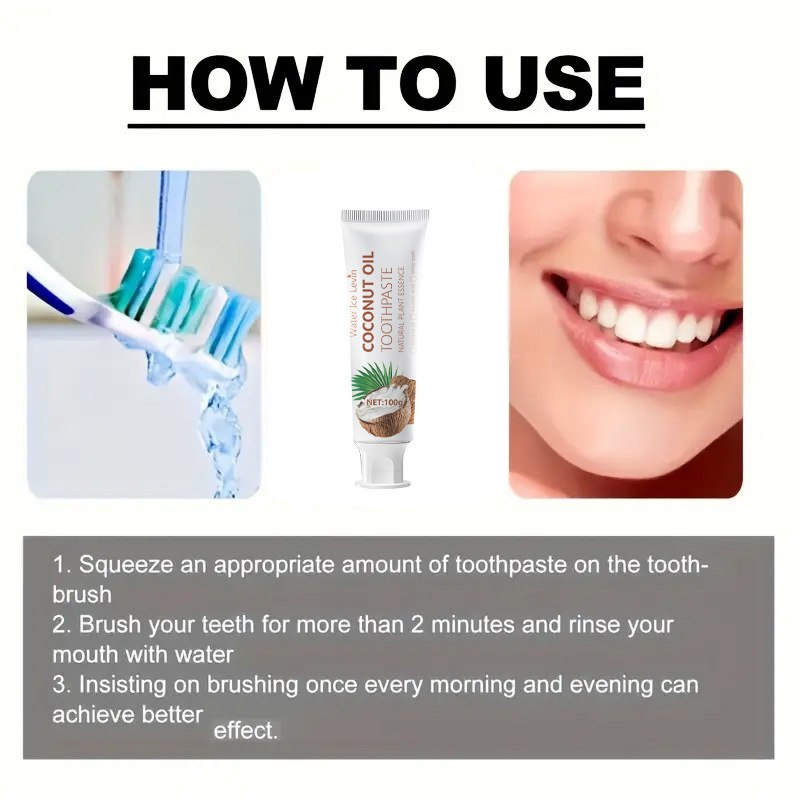 Pasta Gigi Pemutih Minyak Kela - Teeth Whitening With Coconut Oil ulasan dan harga