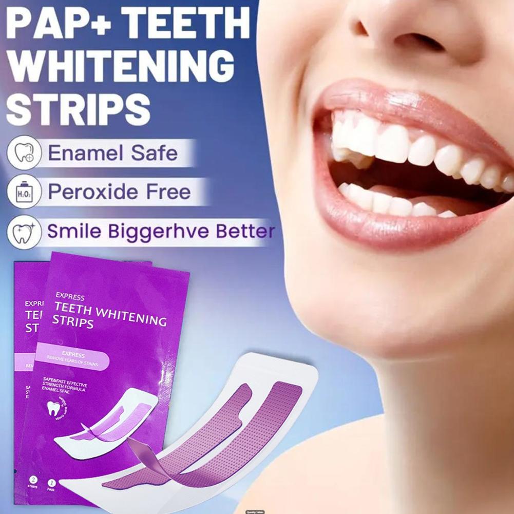 Strip Pemutih Gigi Ungu Tanpa  - Teeth Whitening Fast ulasan dan harga